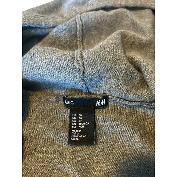 H&M Women’s Gray Full Zip Sweater Hoodie Size XS - Picture 5 of 6